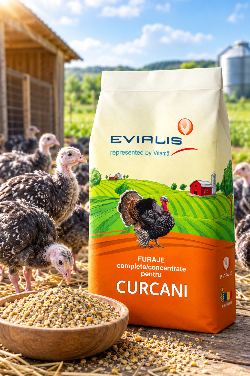 GALINETTE Furaj complet Curcă Starter 26% – 20 kg - Sac 20 kg · 50 saci/palet · 1.000 kg/palet