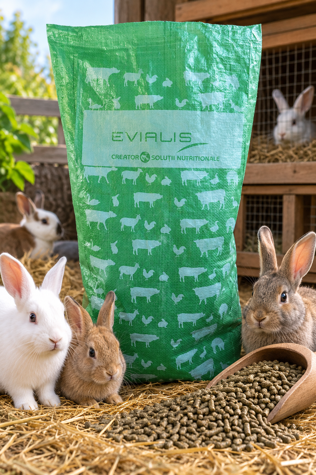 IEPURE CREȘTERE - 25 kg - Sac 25 kg · 40 saci/palet · 1.000 kg/palet
